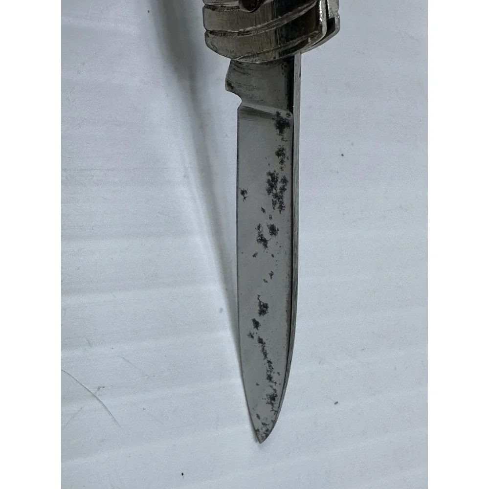 Vintage Abco Hardware Advertising Key Ring Knife Bolt Design Made‎ In Italy